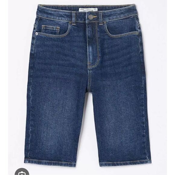 Fat Face UK Bisley denim Bermuda shorts size 8 - Picture 2 of 13